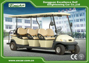 48V 3.7KW 8 Seater Golf Buggy / Electric Sightseeing Car With Deep Cup Holders
