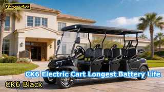 CK6 Black Electric Golf Carts