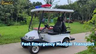 A1M2 See Why Choose Electric Ambulance cart with two seaters and stretcher