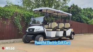 M1S6 White  Electric Golf Cart  Car With Powerful Motor And Controller