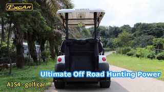 View Excar 4 Person Off Road Hunting ElectricMA1S4 Cart With Lithium Battery Demo