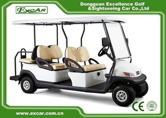 EXCAR A1S4+2 White 48V lithium Battery Powered Vehicle Electric Golf Car