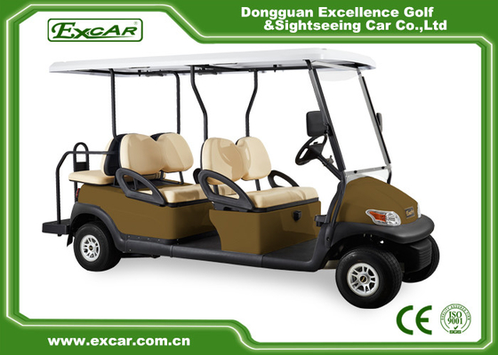 4 wheel 6 seats golf car with flip seats 48V Battery Mini Electric Golf Carts