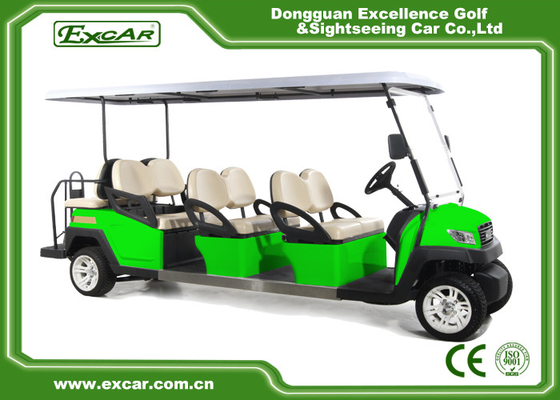EXCAR Electric Comfortable Steel Chassis 8 Seater Golf Cart CE Approved