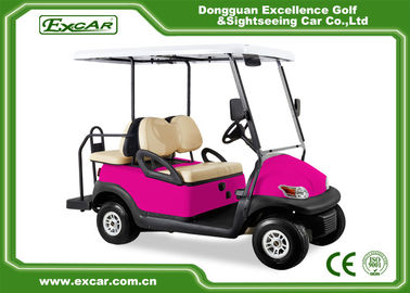 Pink 48 Voltage Trojan Battery 4 Passenger Golf Cart Rear Drum Brake Type