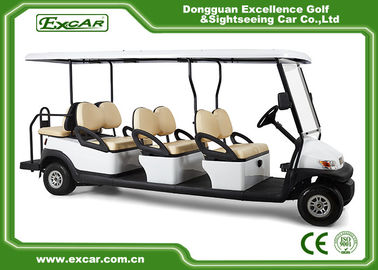 Club Course 8 Passenger Used Electric Golf Buggy With Headlight Trojan Battery