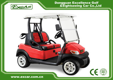 2 Seater Double Color Seat Golf Car Disc Brake Technology With Trojan Battery