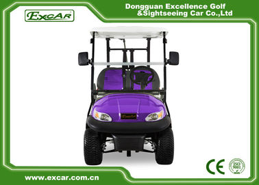 Purple Electric Golf Car 2 Passenger Electric Golf Carts Trojan Battery