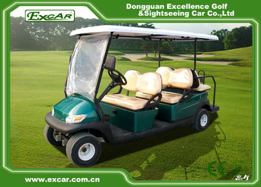 Green 6 Passenger Electric Golf Buggy 48V 275A Controller Electric Golf Car