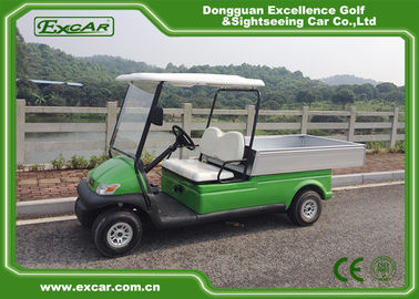 CE Approved Green 48V Trojan Hotel Buggy Car , 2 Seats Electric Utility Golf Carts
