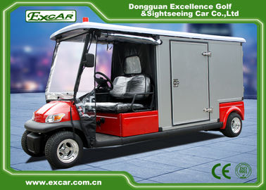 RED 48V 2 seater Electric Ambulance Car / Club Emergency Golf Carts