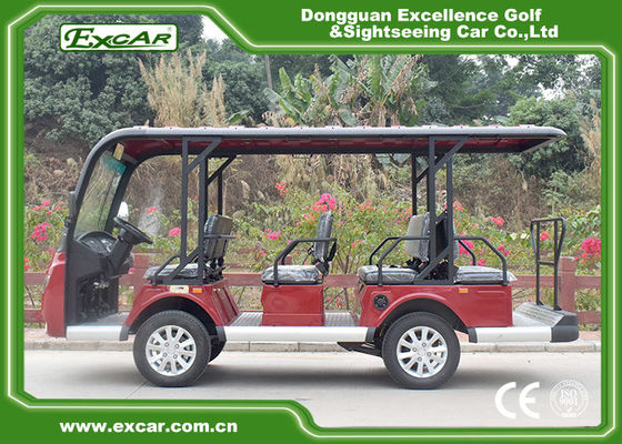 EXCAR white 11 Seater 72V Electric Sightseeing Bus With Storage Basket