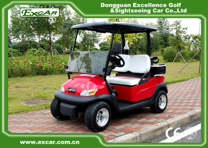 Red Color Trojan Battery Mini Electric Golf Car 48V Buggy Car