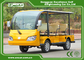 Yellow 72V 7.5KM 8 Seater Electric Sightseeing Car With Storage Basket