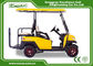 EXCAR yellow CE Approved 48V Trojan Battery Powered Electric Golf Cart Yellow Colour