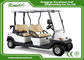 25 Km / H 4 Seater 48V Electronic Golf Carts White Color ADC Separately Motor