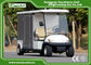EXCAR White Electric Utility Carts Food Cart With Two Seater E-KEY Deep Cup Holders with Customized Cargo