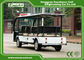 White Electric Sightseeing Car 11 Seats Electric Tourist Car 72V Acim Motor