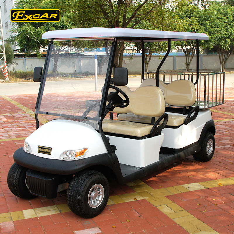 Hotel Buggy Ride White Hotel Buggy Car With ADC Brand Motor Electromagnetic Brake